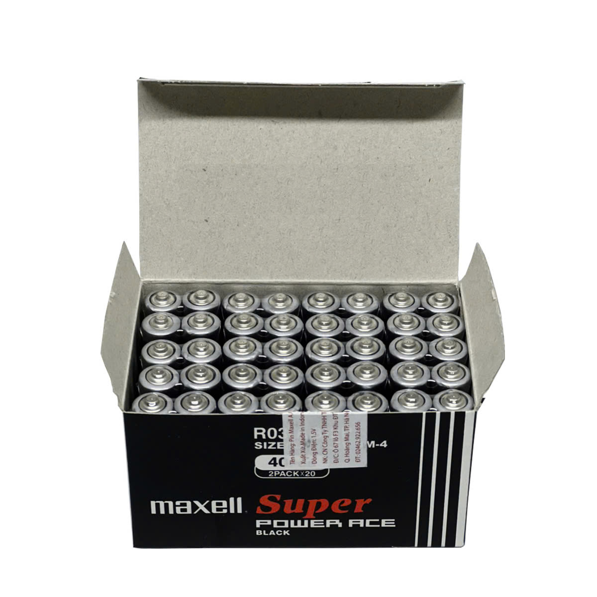 Pin tiểu AAA / Pin tiểu 3A Pin Maxell R03- Hộp 40 viên - Hàng chính hãng