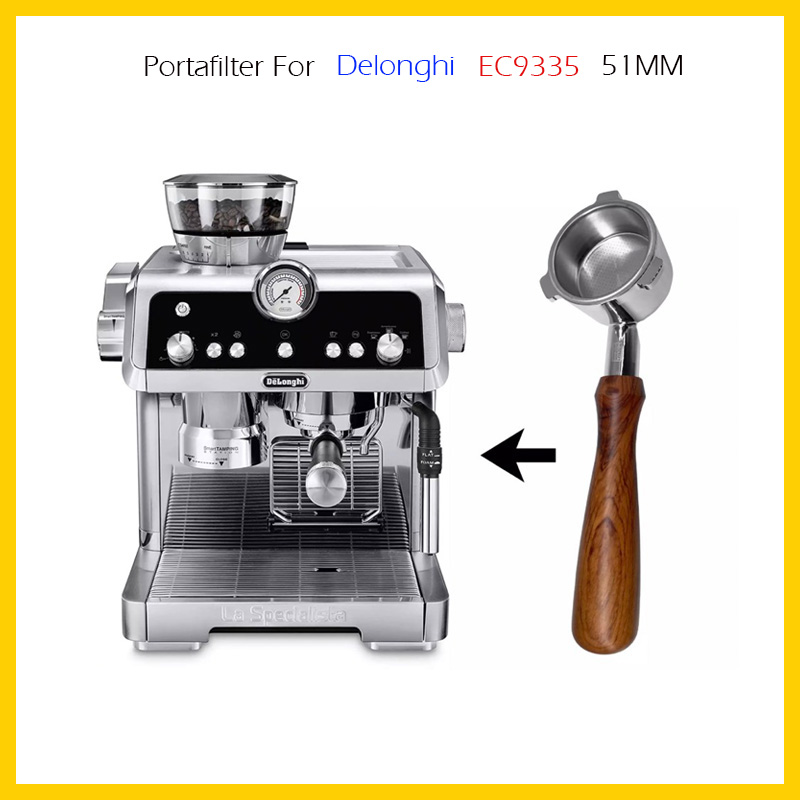 Tay pha Delonghi EC9335 | Bottomless Coffee Portafilter For Delonghi EC9335 51MM