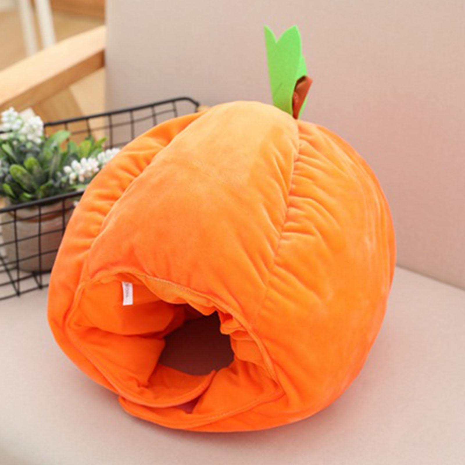 Pumpkin Warm Hat Halloween Dress up Fancy Dress Costume Accessory Plush Cap