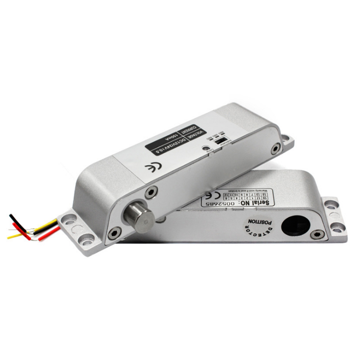 Khóa chốt cửa điện từ gắn nổi, loại thường đóng 12VDC độ trễ 0-3-6 giây