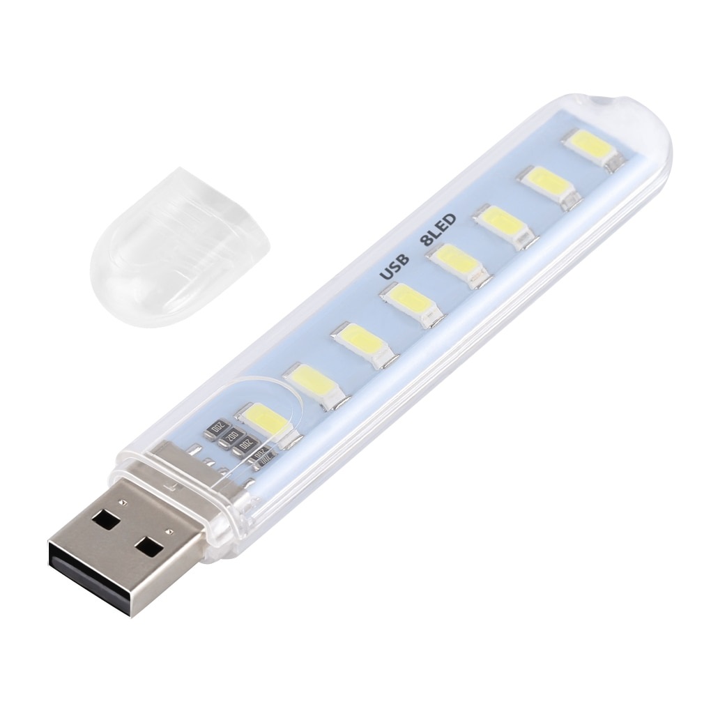 Đèn led USB 8 bóng siêu sáng cắm cổng USB - HN