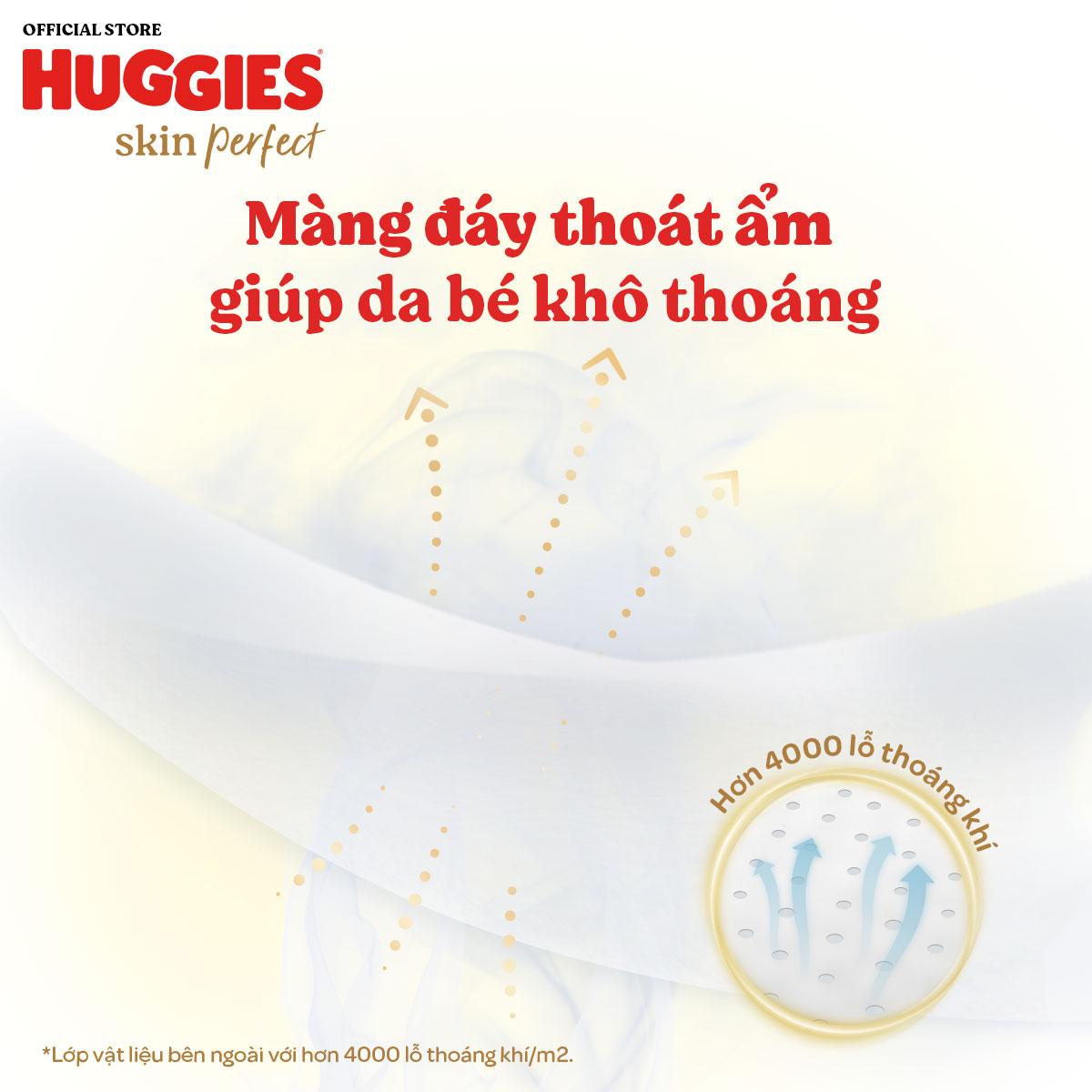 Tã/ Bỉm Quần Huggies Skin Perfect M/L/XL/XXL Super Jumbo Với 2 Vùng Thấm Giảm Kích Ứng Da