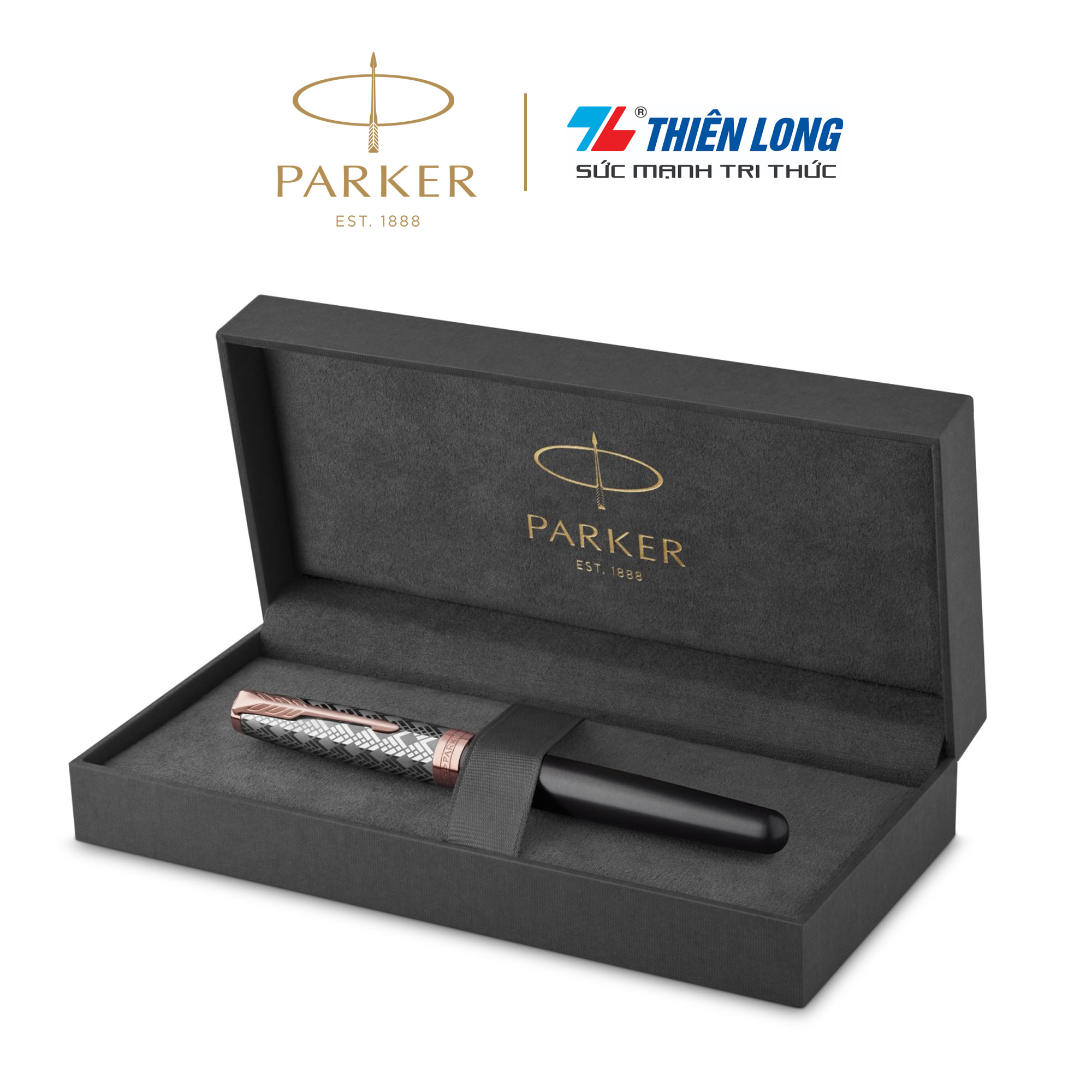 Bút bi cao cấp Parker SON X-M Grey PGT GB-2119790 - Thép không gỉ