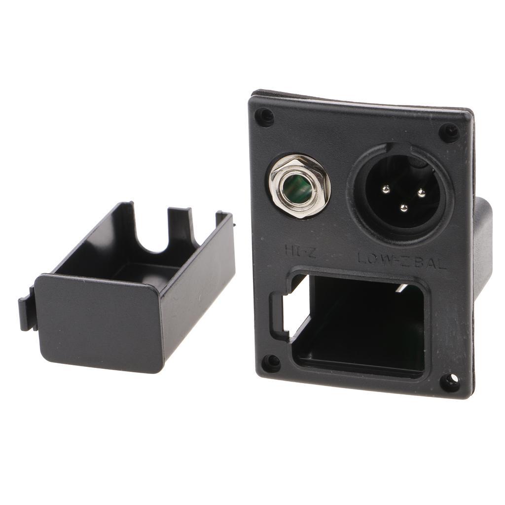 9V Guitar Bass EQ Pickup Battery Box Case w/ Circuit Black