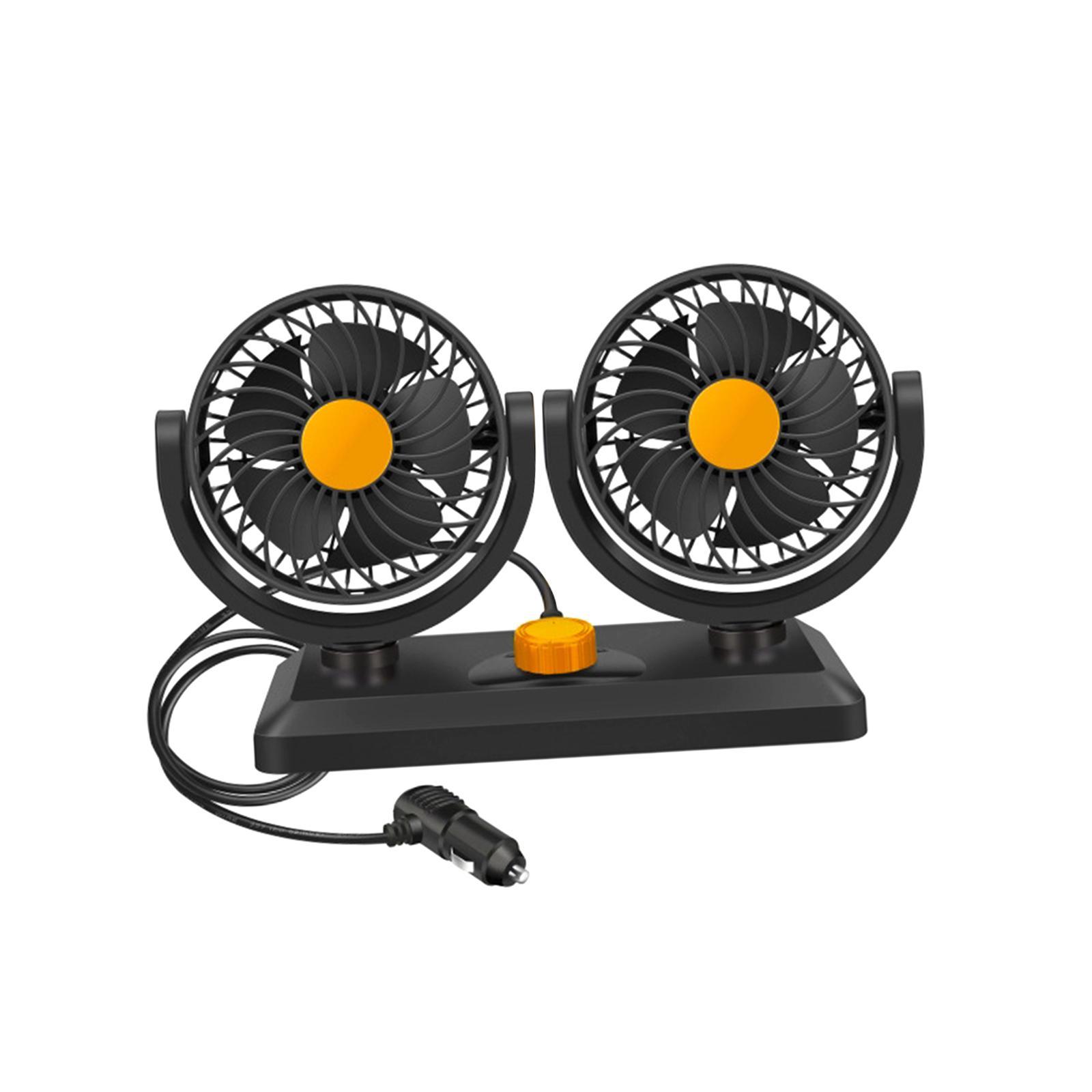 Car Fan Auto Cooling Fan Keep Air in Vehicle Fresh and Degree Rotatable Strong Wind Circulation Fan for Boat