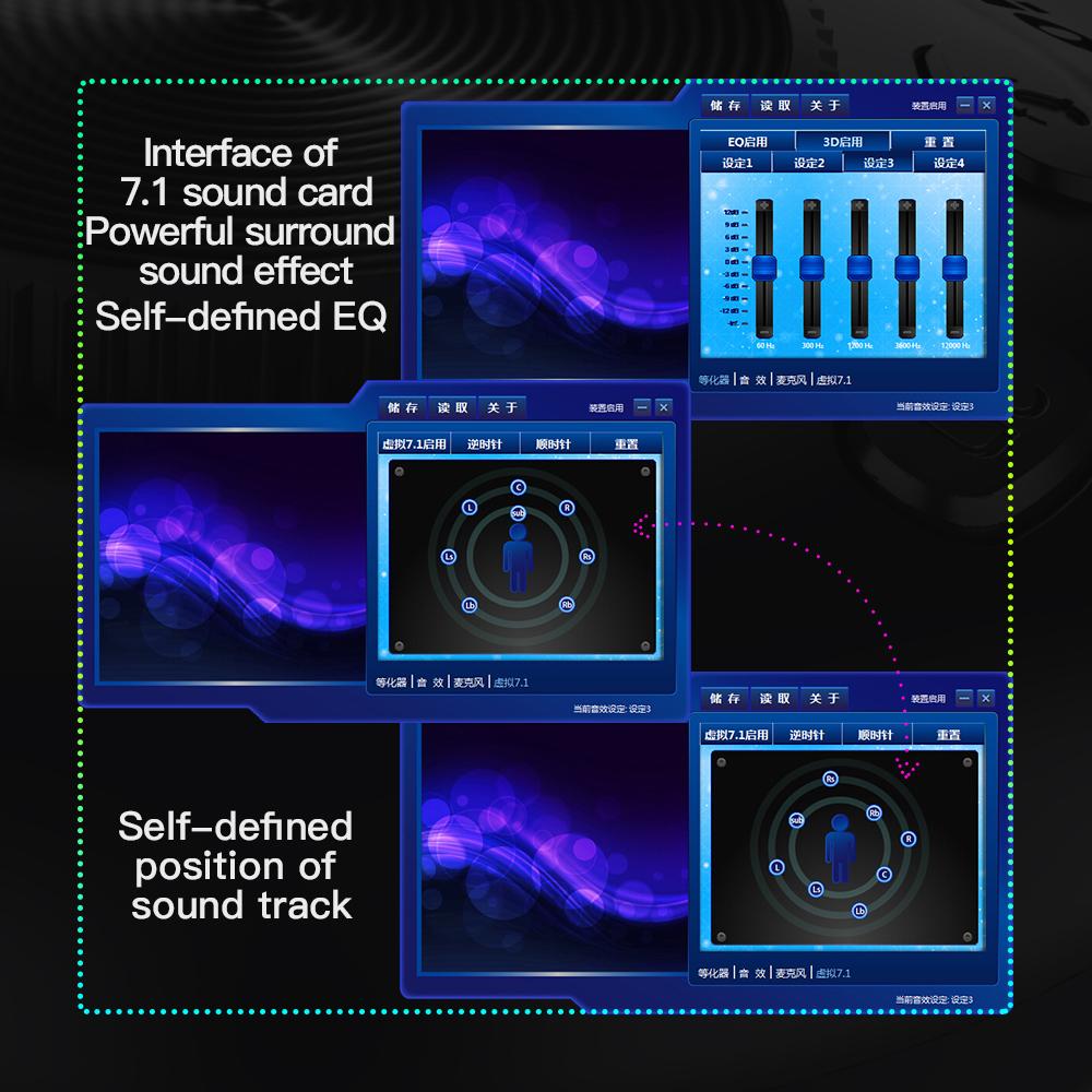 Tai nghe có dây Bluedio Li pro 7.1 kênh HiFi Stereo dành cho máy tính xách tay PC