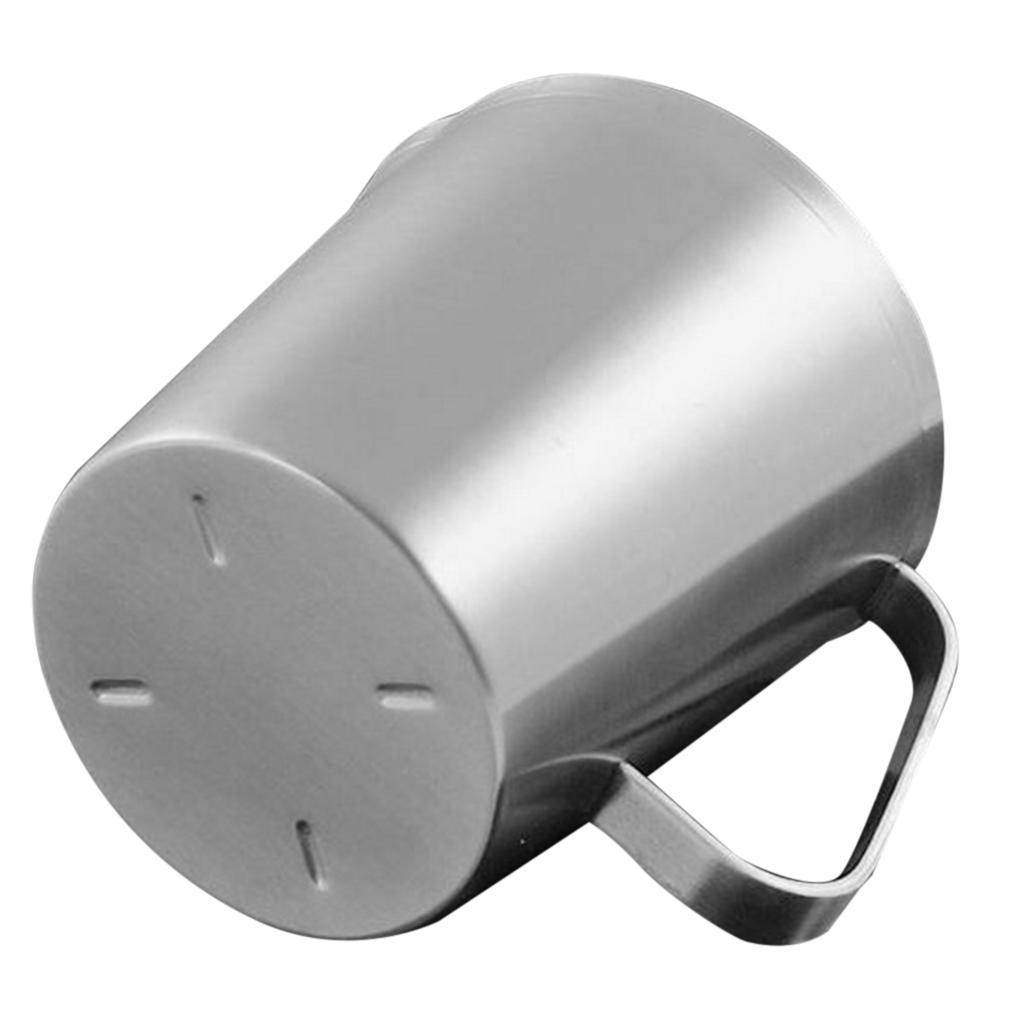 2x Stainless Steel Beer Camping Mugs Measuring Coffee Cup for Travel
