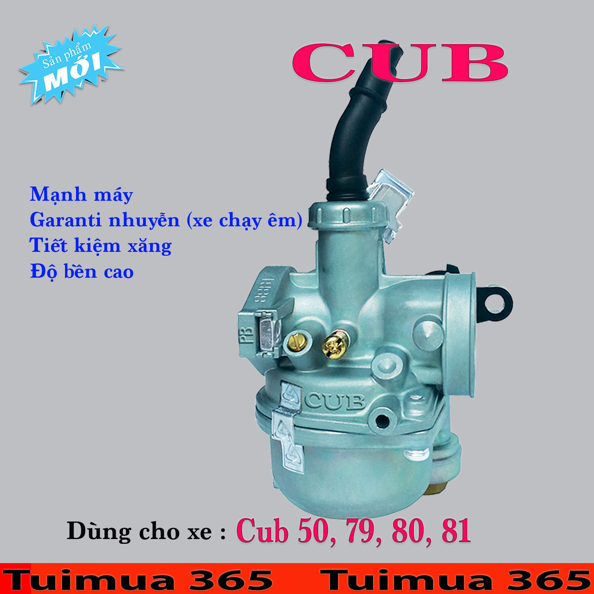 Bình Xăng Con (Bộ Chế Hòa Khí ) dành cho CUB 50CC, 79, 80, 81