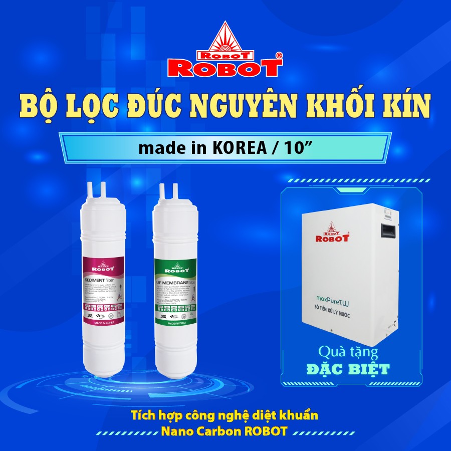 Máy Lọc Nước Điện Giải Ion Kiềm ROBOT UHC 4711 Tủ Để Bàn Nóng Lạnh Nguội - Hàng Chính Hãng