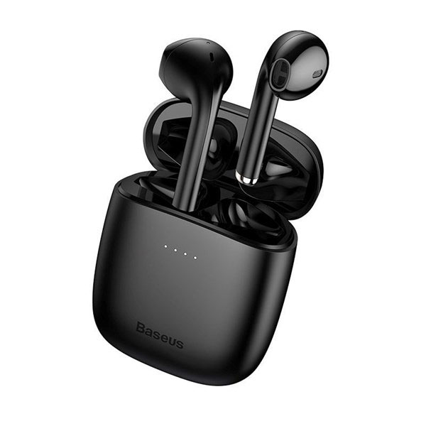 Tai nghe không dây Baseus Encok True Wireless Earphones W04 (TWS, Wireless charger, Earbuds Mini, New Model 2020) (hàng chính hãng)