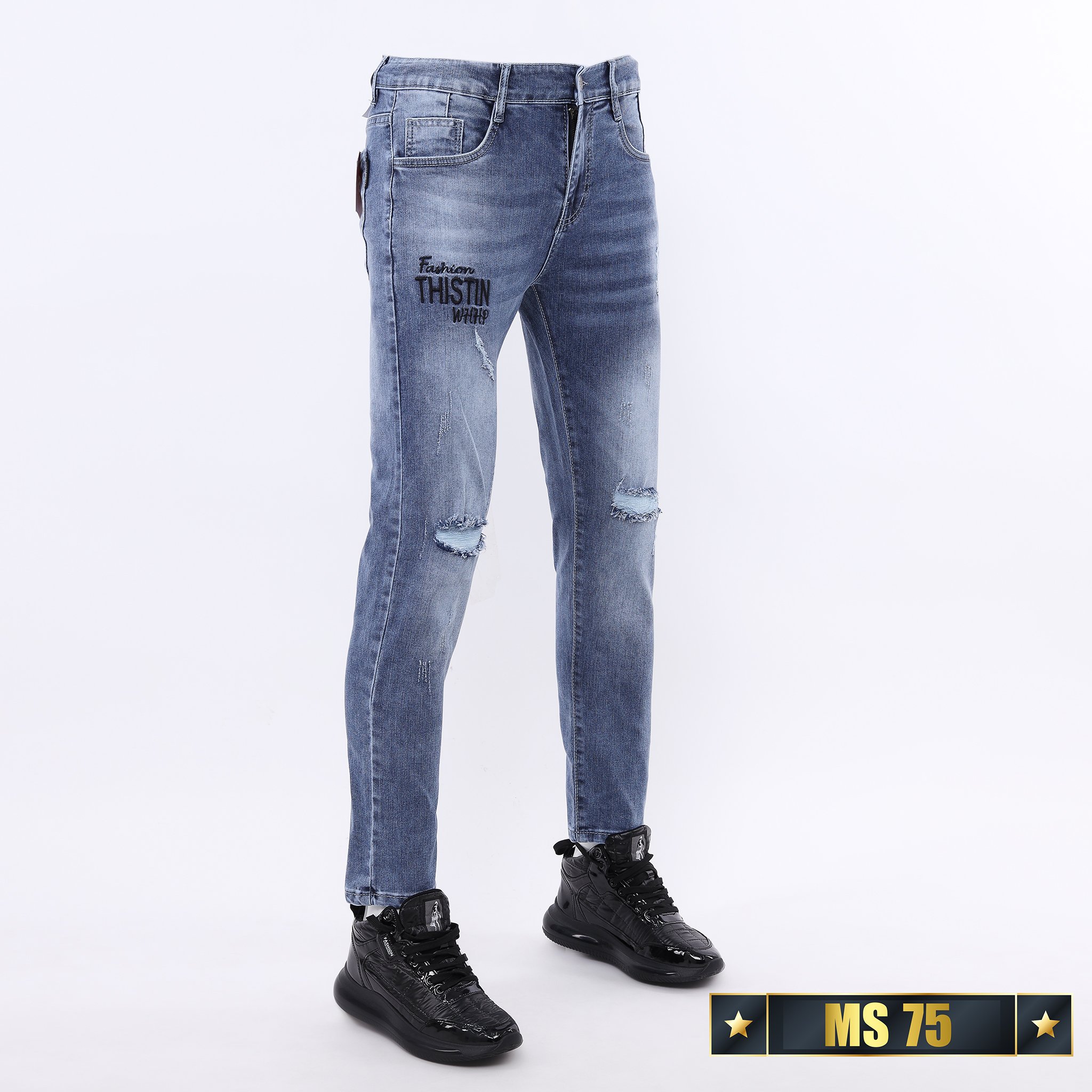 Quần Jean Nam Gemini Chất Liệu Denim Co Giãn Tốt, Cực Kỳ Thoáng Mát QJNA075