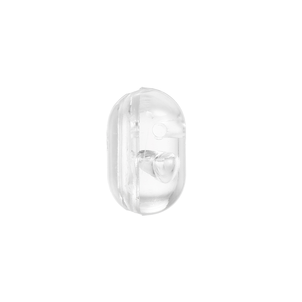 Set 100 hạt phụ kiện câu cá hình oval bằng nhựa trong suốt
