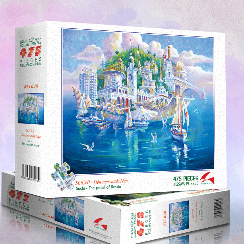 Tranh xếp Hình Tia Sáng SOCHI - Hòn Ngọc Nước Nga