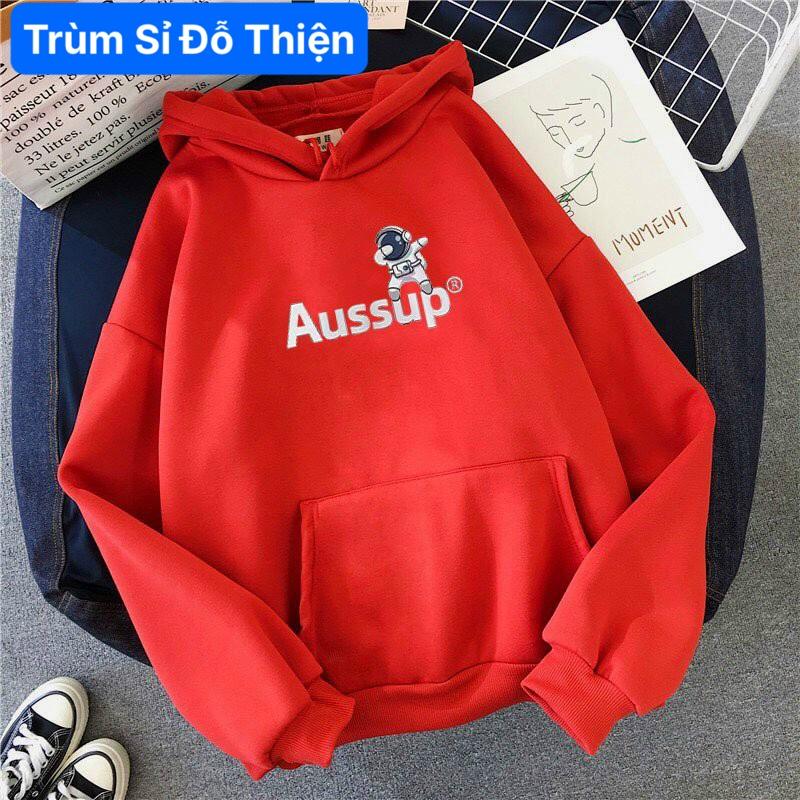 Áo hoodie nam Aussup Phi Hành Gia Chất nỉ bông cao cấp Đủ Size cho nam nữ mặc nhà học chơi ấm áp mùa đông,chống nắng hè