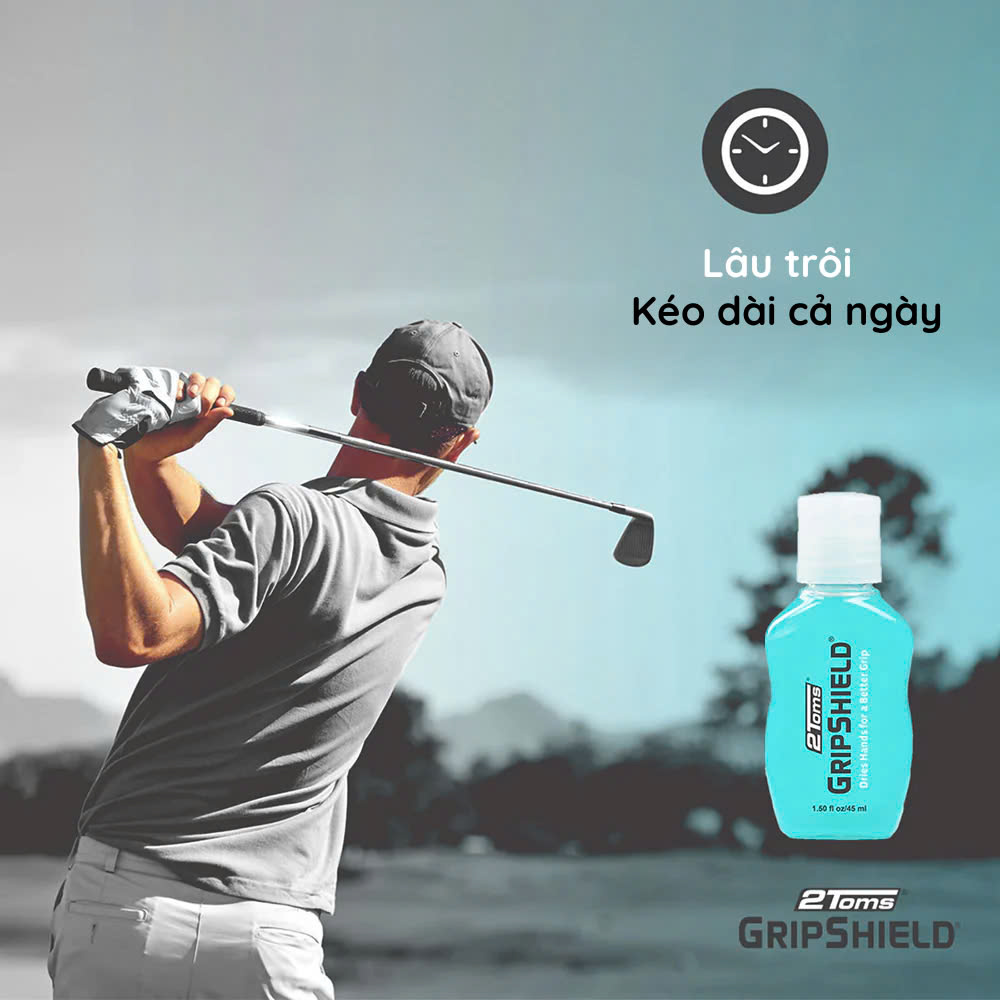 Gel dùng cho thể thao tăng độ bám hạn chế mồ hôi tay 2Toms GripShield - golf, gaming, cầu lông, tennis, ... chống trơn trượt, không dính rít