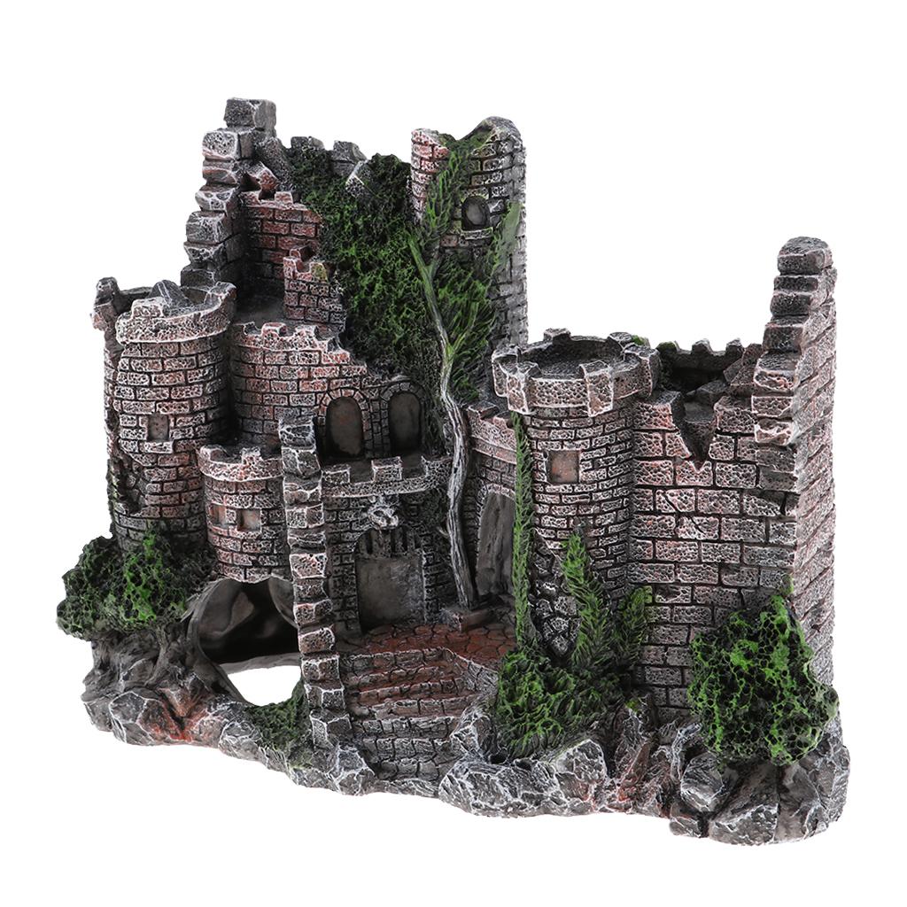 Lâu Đài Bể Cá Cá Đồ Trang Trí Nhân Tạo Lâu Đài Trang Trí Bể Cá