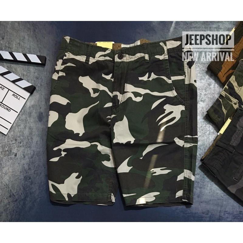 Quần short_dã ngoại_du lịch - Camo vàng