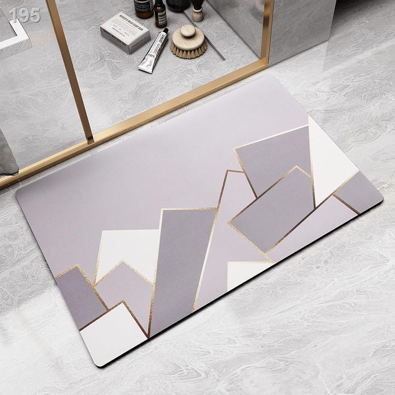 Diatom bùn phòng tắm chống trượt sàn thảm nhà vệ sinh tấm thấm nước toilet cửa chậu rửa gia dụng lót chân đất