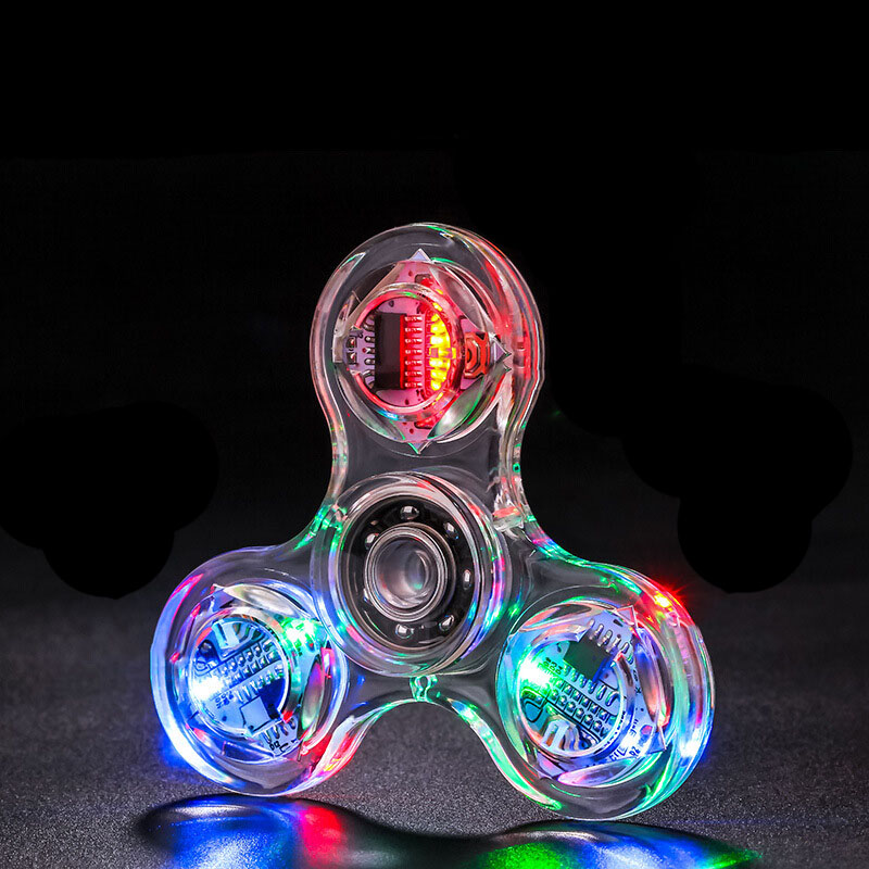 Con Quay Đèn Led Spinner Trong Suốt