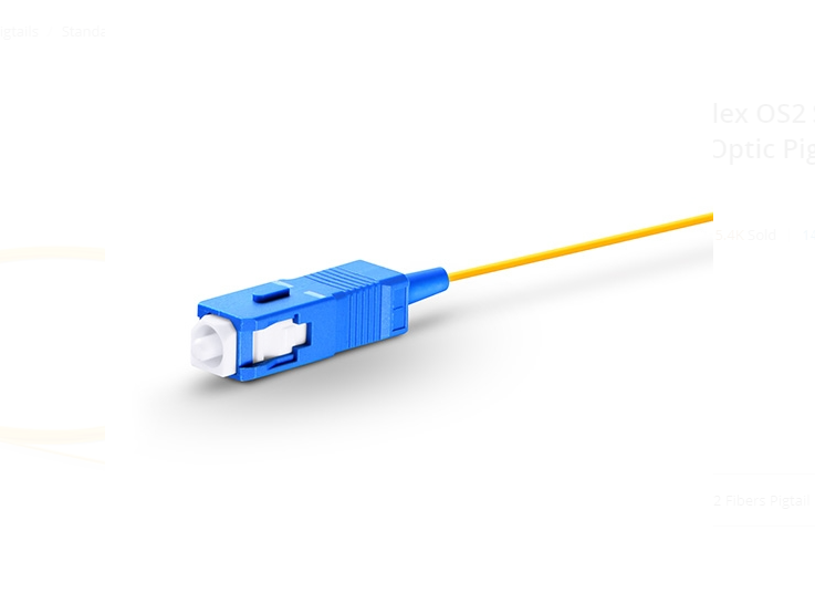 Dây nhảy quang SC UPC Simplex OS2 Single Mode PVC Pigtail sample - Xmethod Network - Hàng chính hãng