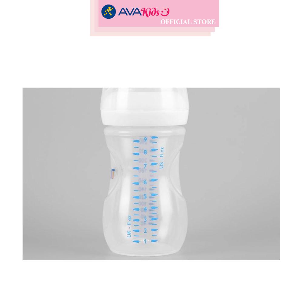 Combo 2 bình sữa nhựa PP Philips Avent SCF693/23 cổ rộng 260 ml (1 - 6 tháng)