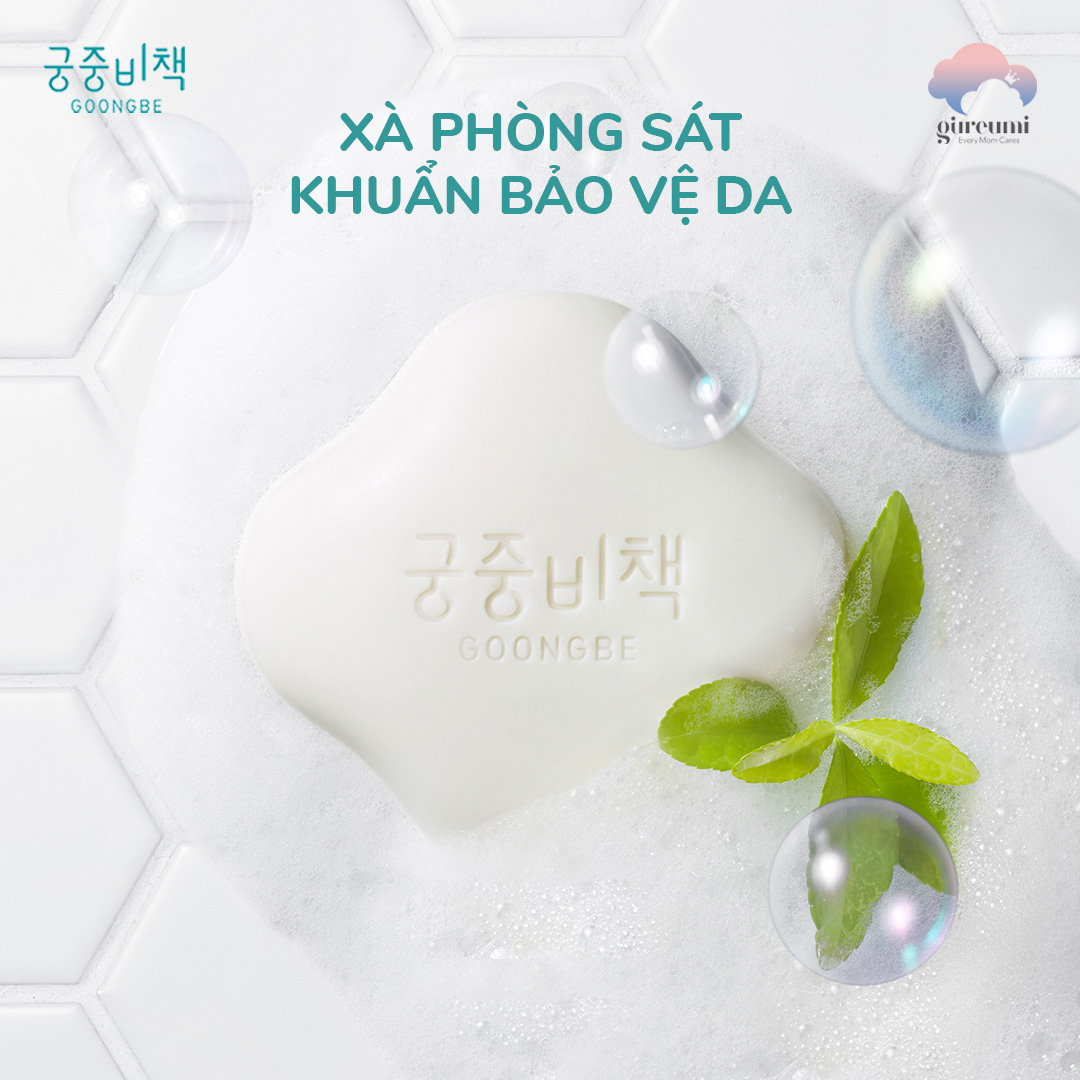 Xà phòng sát khuẩn rửa mặt và tắm gội Hàn Quốc Goongbe 90g