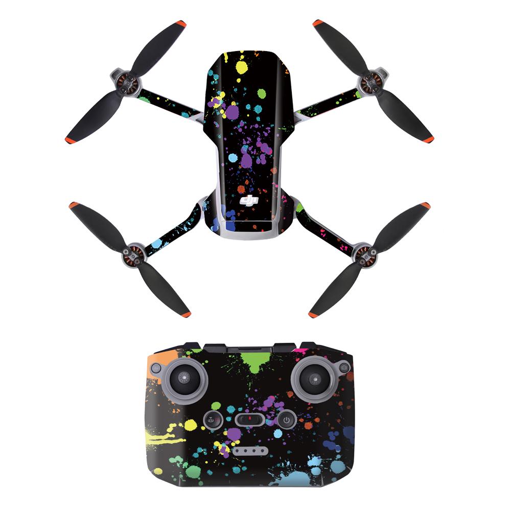 Miếng dán da cho DJI MINI 2 MINI SE Miếng dán bảo vệ Miếng dán PVC chống nước Miếng dán bảo vệ thân máy bay không người lái Phụ kiện cánh tay máy bay không người lái Màu sắc: Đen 10 lớp
