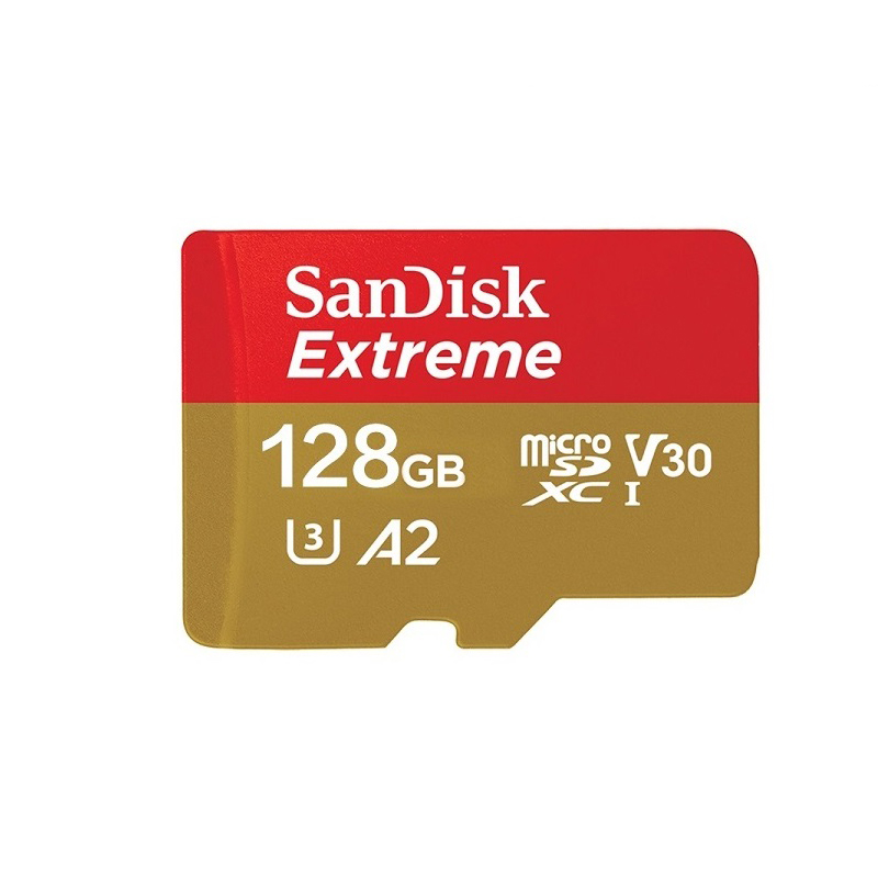 Thẻ Nhớ MicroSDXC SanDisk Extreme 128GB V30 U3 4K A2 đọc 160MB/s ghi 90MB/s - Box mới (Vàng) Hàng Chính Hãng