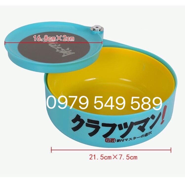 Bát trộn mồi câu đài - gắn part thùng, ghế, thương hiệu Nhật