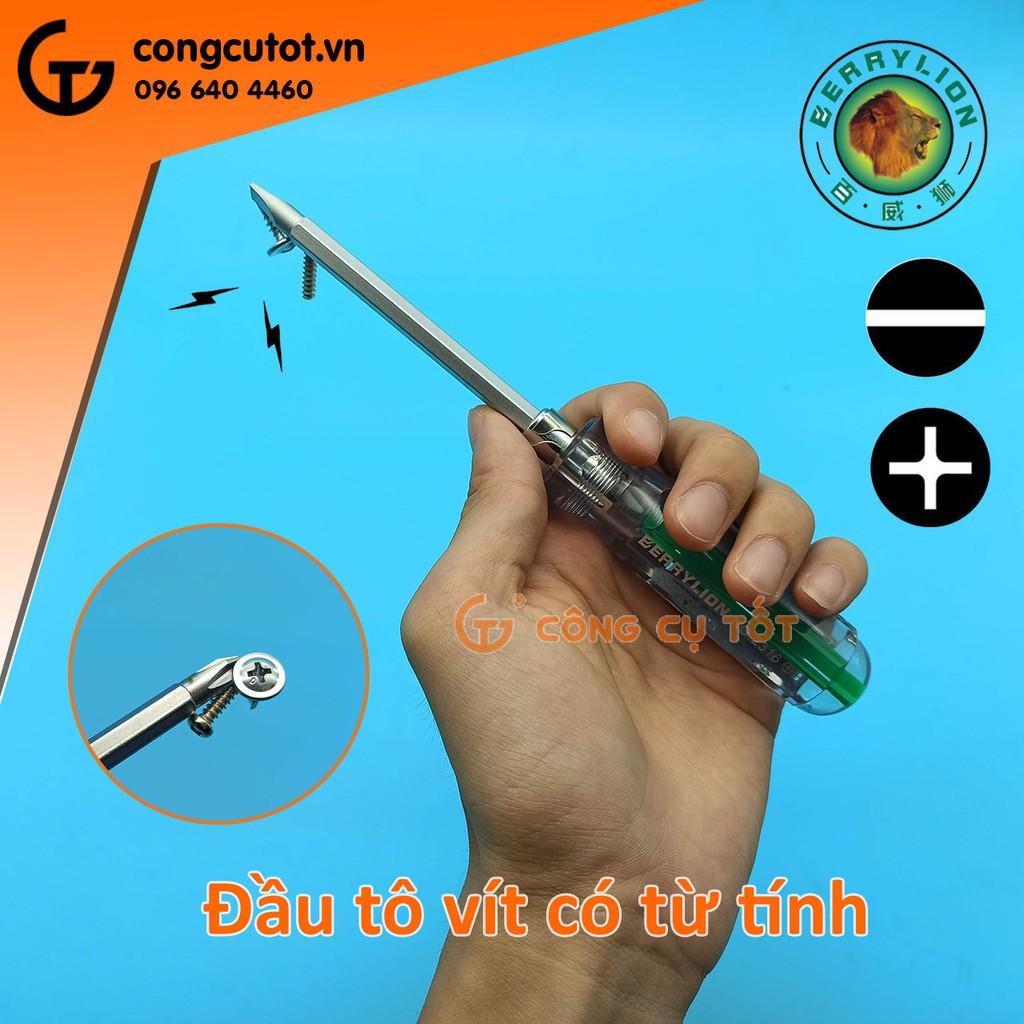 Tô vít 2 đầu 4 cạnh, 2 cạnh  cán sọc trong Berrylion