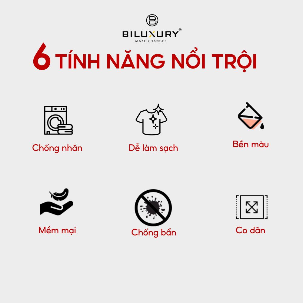 Áo polo nam Biluxury 7APCT005XAH form slimfit ôm vừa tôn dáng trẻ trung năng động