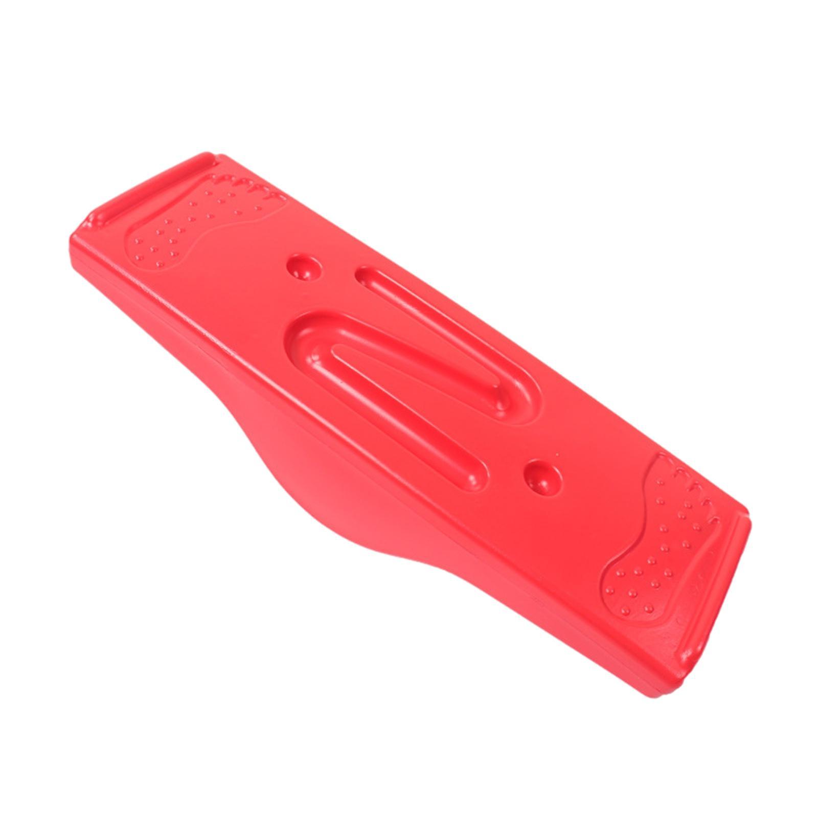 Kids Balance Board Sensory Training Coordination Exercise with 5 Balls Red