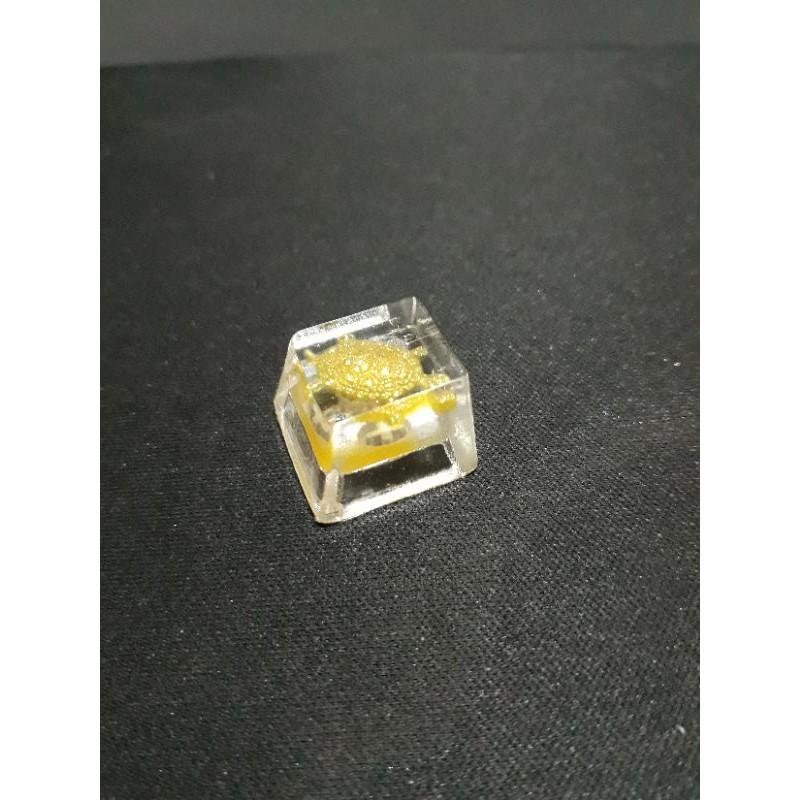 Keycap rùa vàng xuyên led trang trí bàn phím gaming
