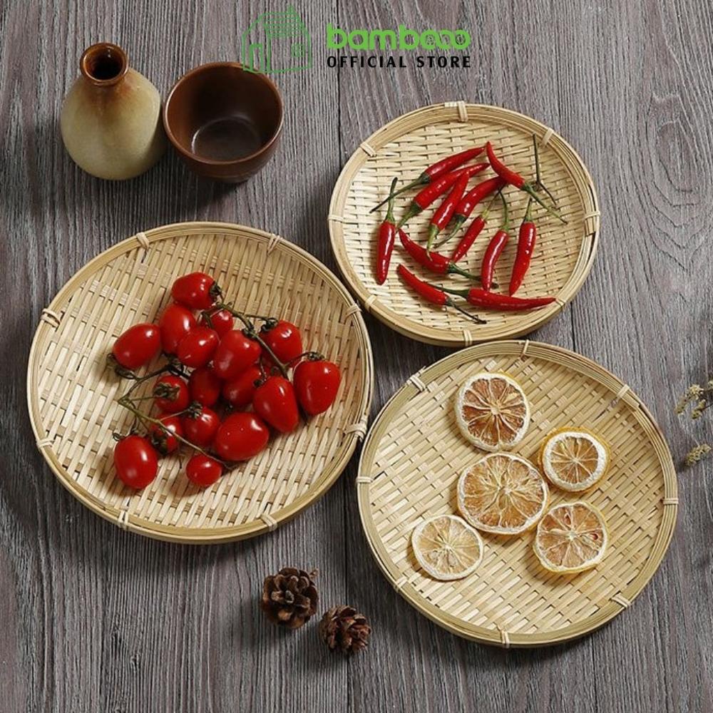 Mẹt tre đan đa năng BAMBOOO ECO nhiều kích cỡ trang trí decor