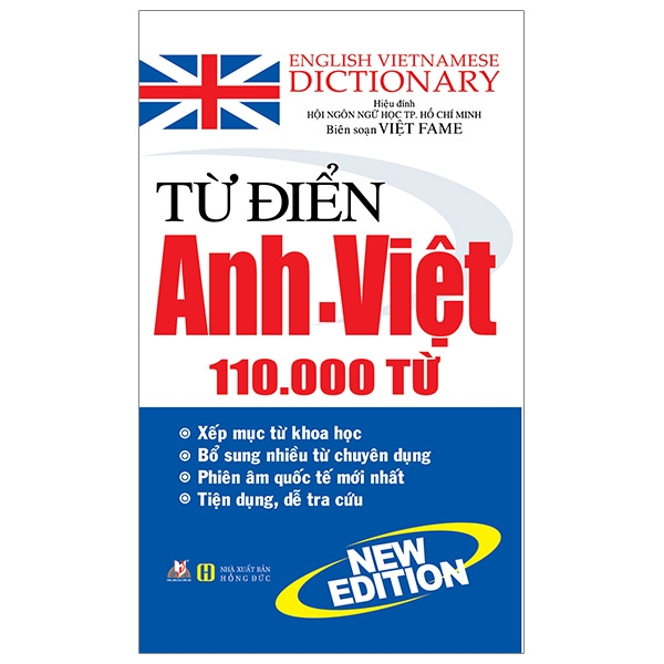 Từ Điển Anh - Việt 110.000 Từ - Việt Fame - Vanlangbooks
