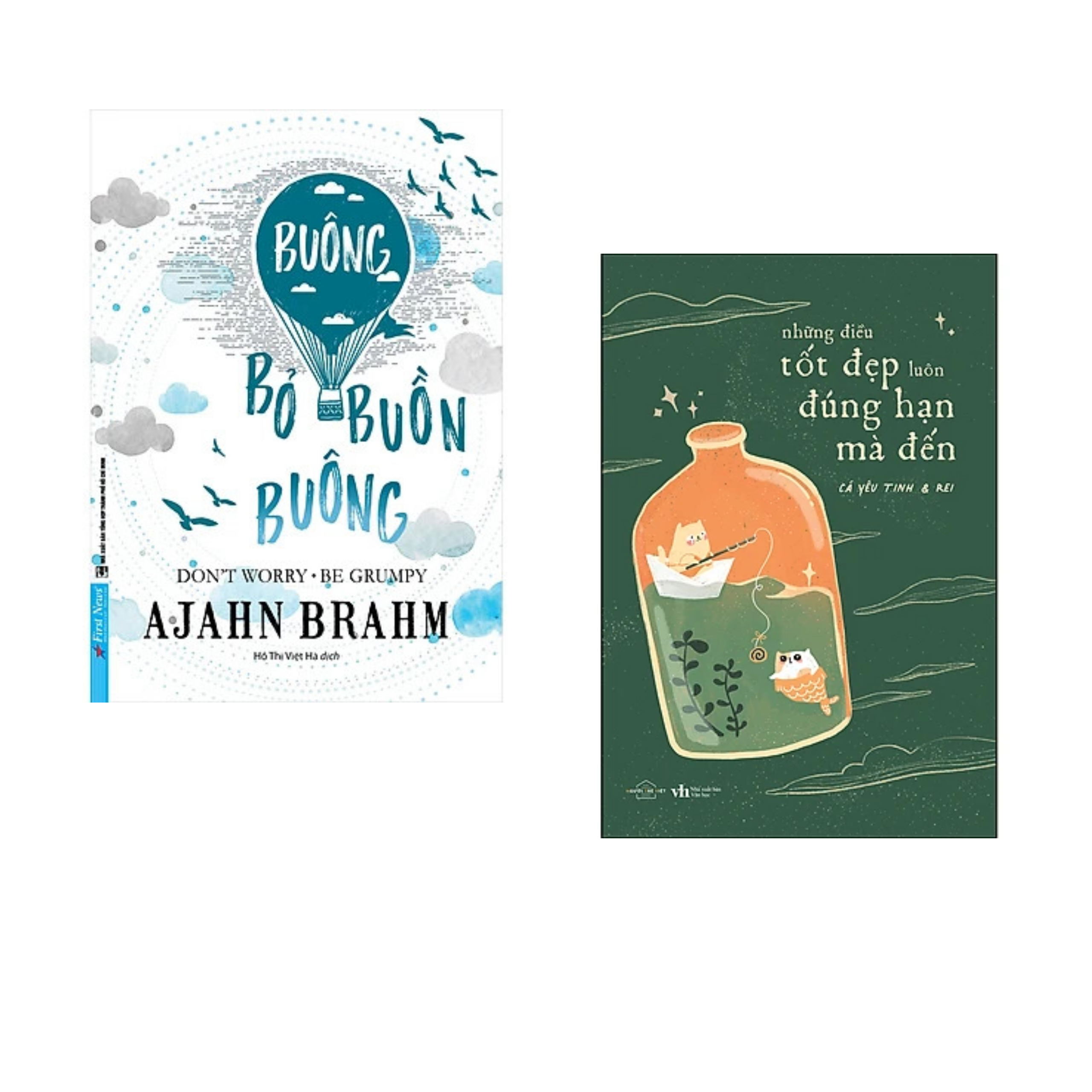 Combo sách Kỹ Năng Sống Hay: Buông Bỏ Buồn Buông + Những Điều Tốt Đẹp Luôn Đúng Hạn Mà Đến / Nghệ Thuật Sống Đẹp/ Tặng Kèm Bookmark Happy Life