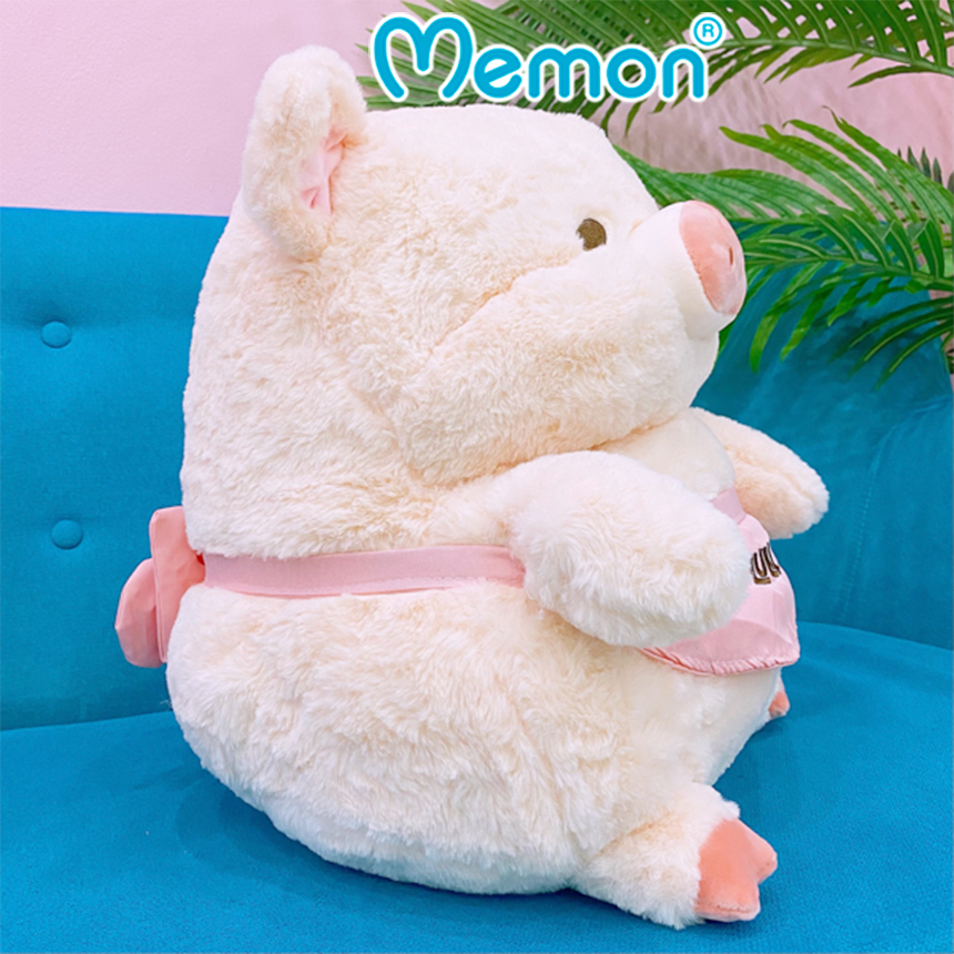 Gấu Bông Heo LuLu Béo 45cm và 55cm Cao Cấp Memon, Heo Bông LuLu Cao Cấp - Qùa Tặng Gấu Bông