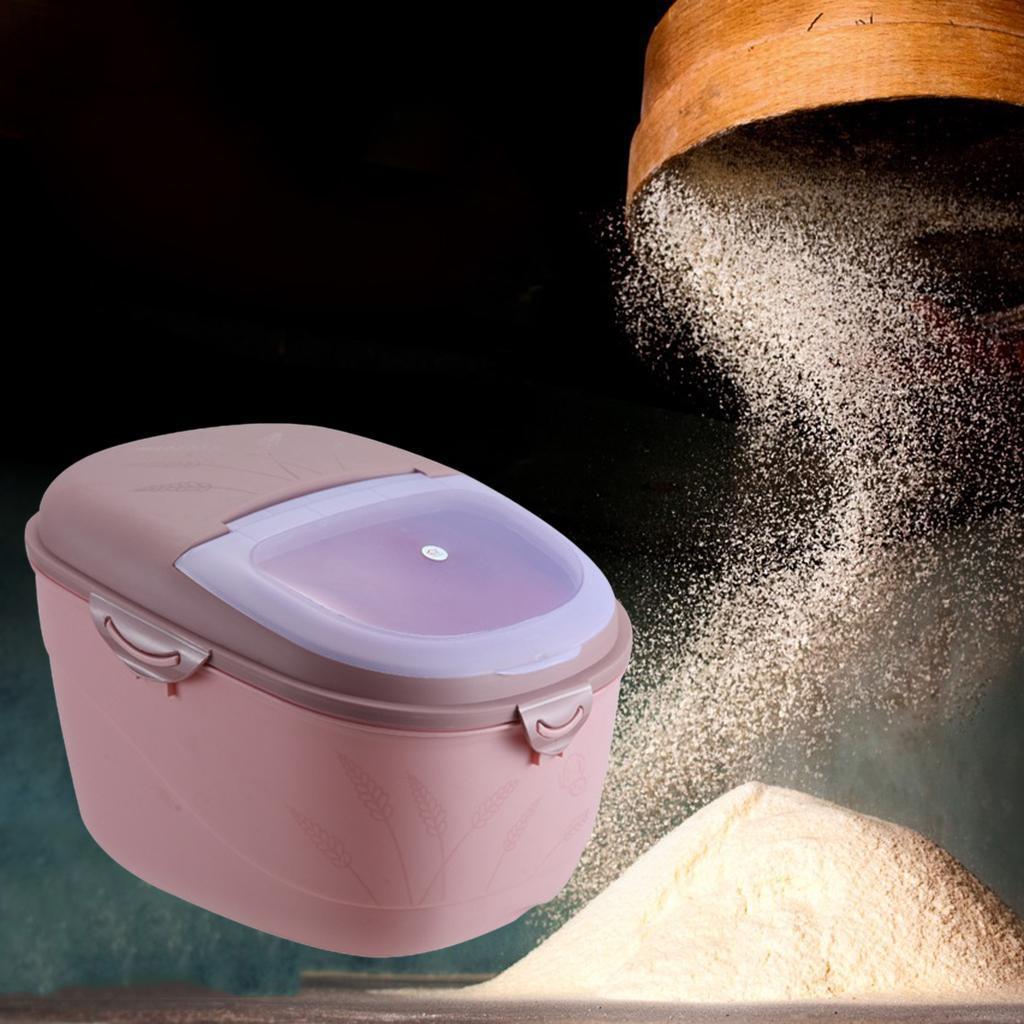 2X Kitchen Food Storage Container Rice Container Box with Lid Insect-proof
