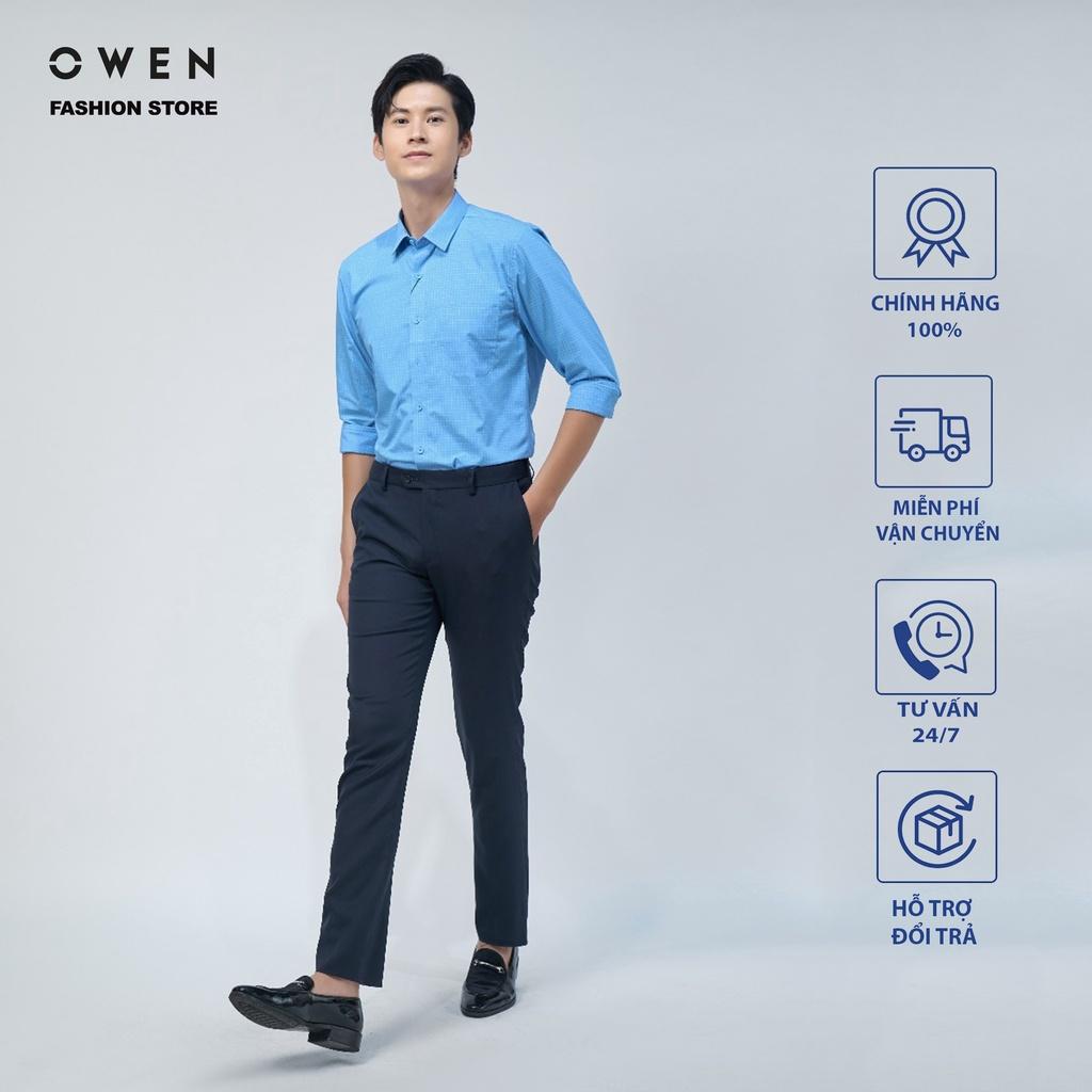 Áo Sơ mi Owen nam dài tay dáng Regular sợi Tre mềm mịn mát Mã AR220152DT