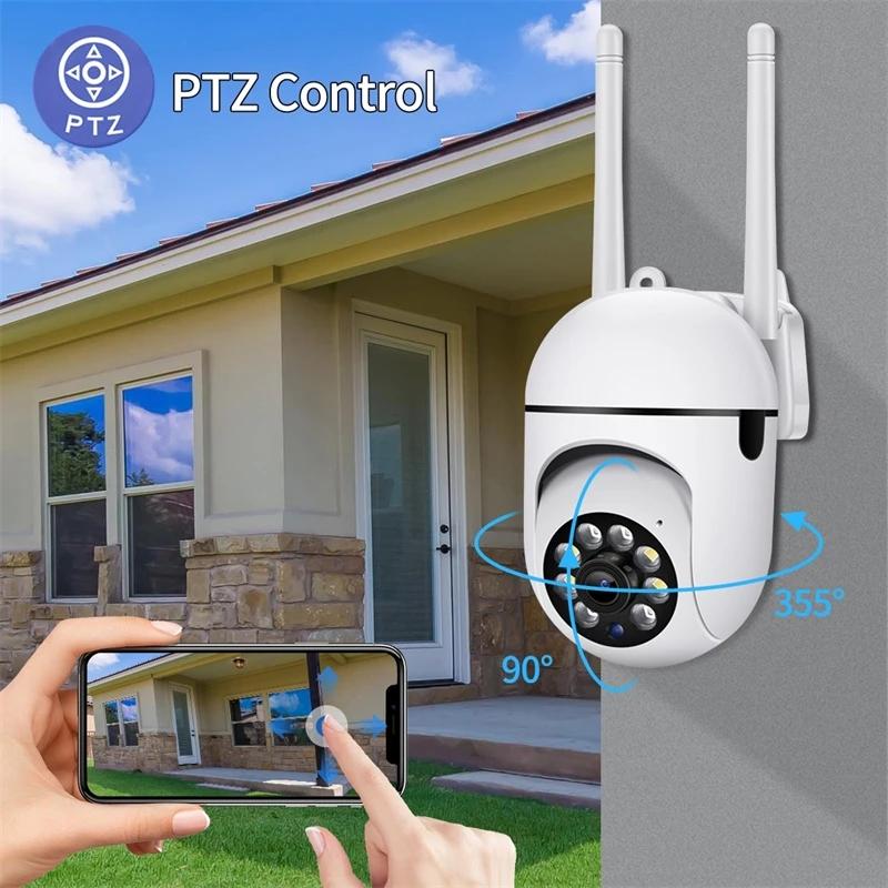 5G PTZ WiFi Giám sát 5MP IP Camera đầy đủ màu sắc Tầm nhìn Đêm Bảo vệ Bảo vệ Bảo vệ CCTV Outdoor 4X Digital Zoom Camera