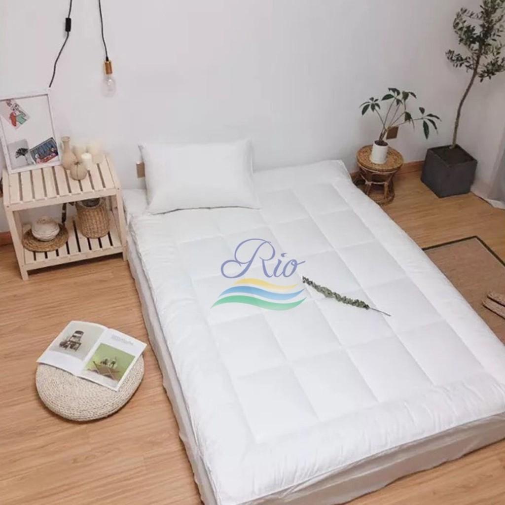 Nệm Ngủ Topper Đa Năng Màu Trắng RIOTEX Kích Thước 120x200x7cm