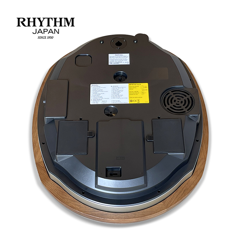 Đồng hồ Nhật Bản Rhythm Magic Motion 4MH414WU06 - Kt 42.2 x 53.8 x 11.6cm, Vỏ gỗ, Dùng PIN