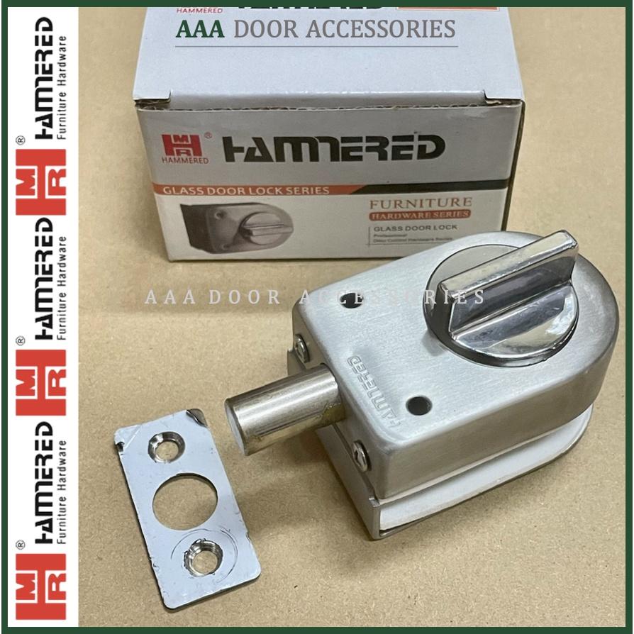 Chốt cửa kính cường lực không cần khoan kính Hammerd