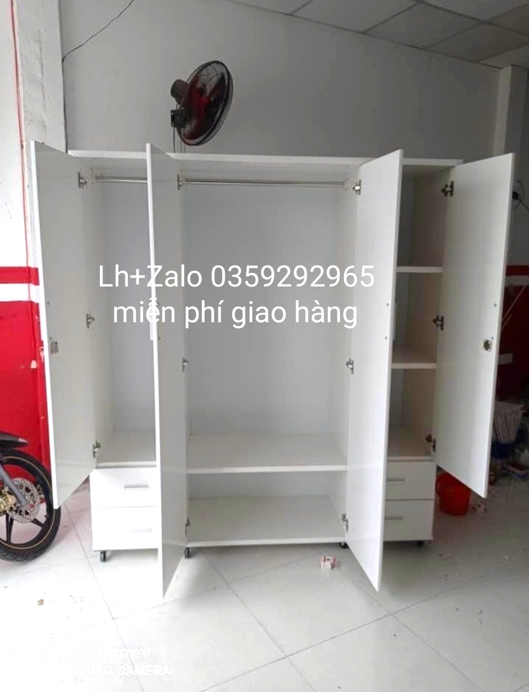 Tủ nhựa đài Loan 4 cánh