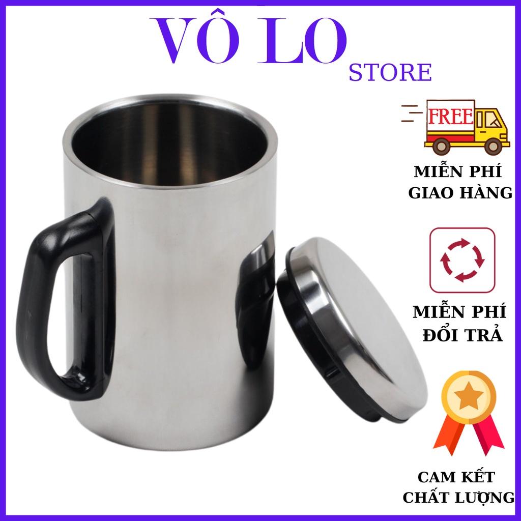 Ca giữ nhiệt inox 500ml , Ly giữ nhiệt có nắp đậy bằng inox cao cấp