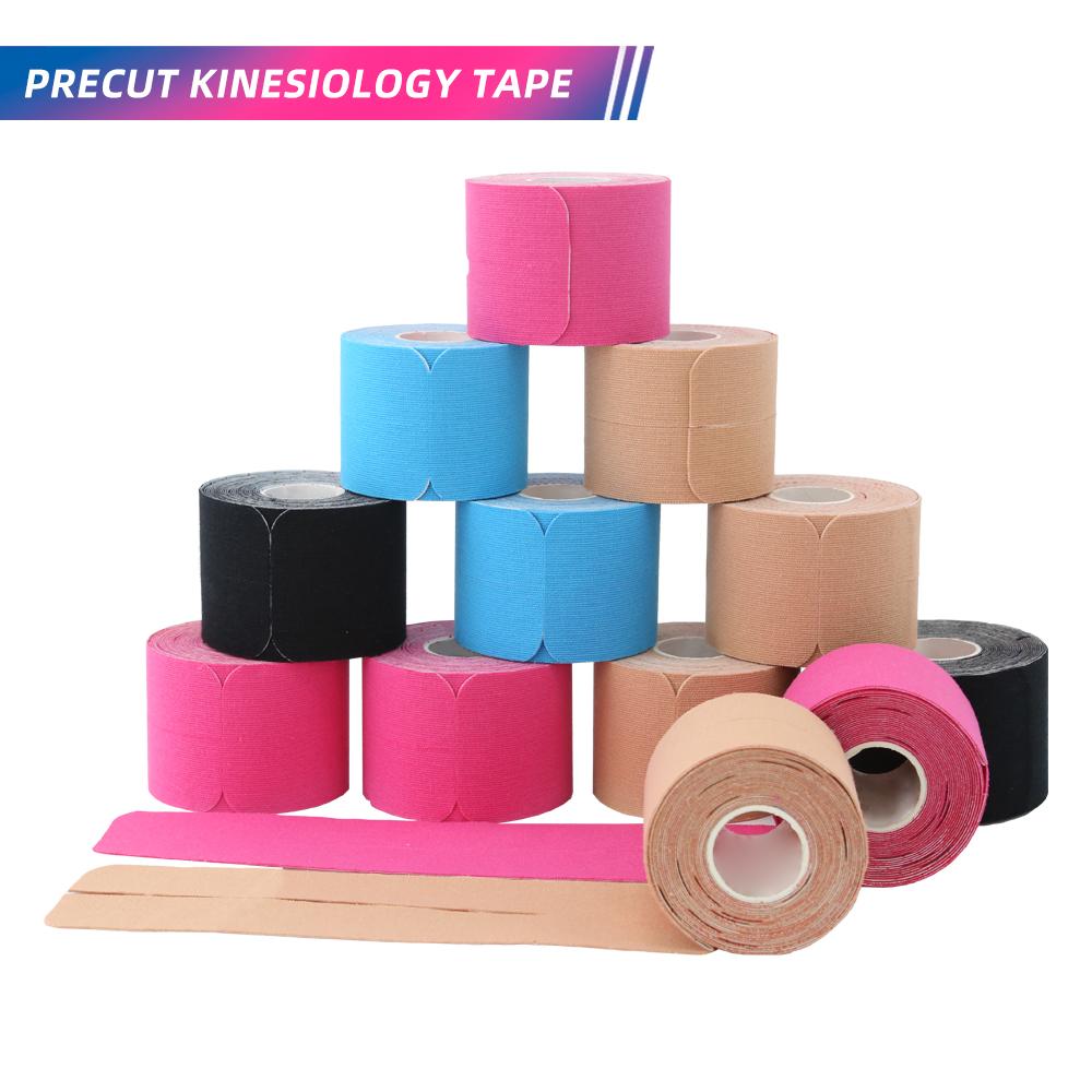 Băng Kinesiology - Băng thể thao không thấm nước, không chứa latex giúp giảm đau, hỗ trợ và ổn định đầu gối Color: Scissors Size: 5CM x 5M
