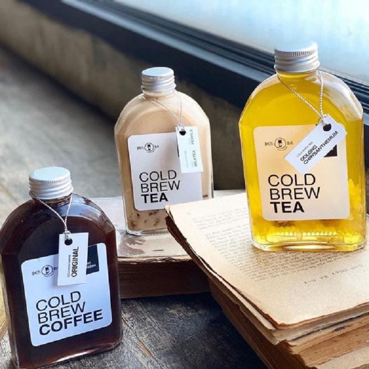 ComBo 5 Chai Thủy Tinh Mini Dẹp Nắp nhôm 100ml