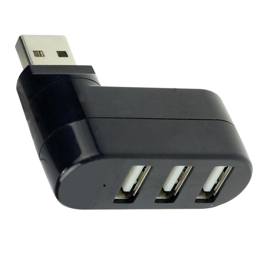 1 to 3 Port USB Splitter Adapter High  ​​Data Transfer Converter, Black