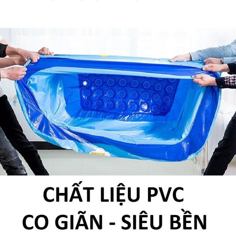 Bể Bơi Phao Cho Bé 1m8 3 Tầng Loại Dày Có Đáy Chống Trượt