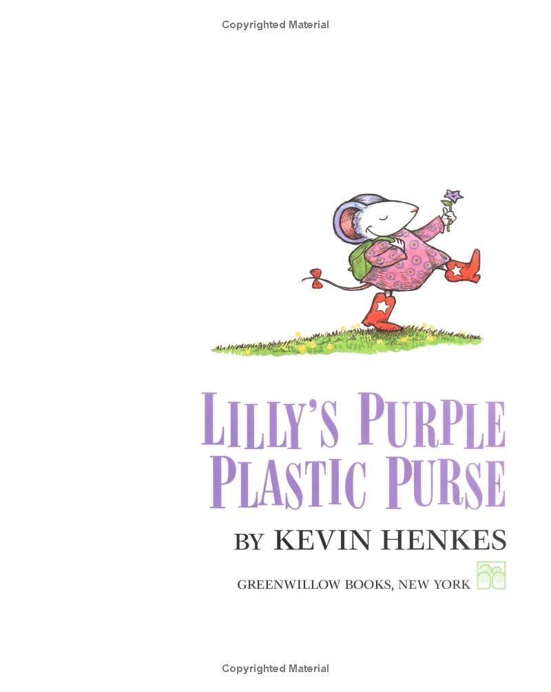 Lillys Purple Plastic Purse